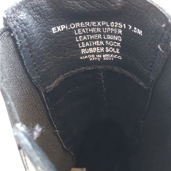 Steve Madden Explorer Chelsea black Boots 7.5 stretch platform chunky leather - Picture 10 of 11